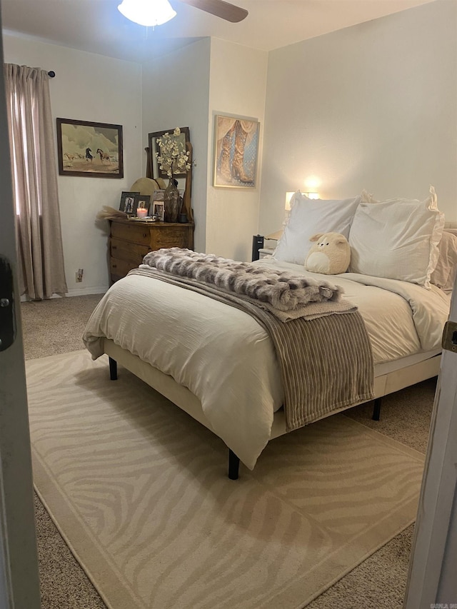 bedroom featuring carpet flooring