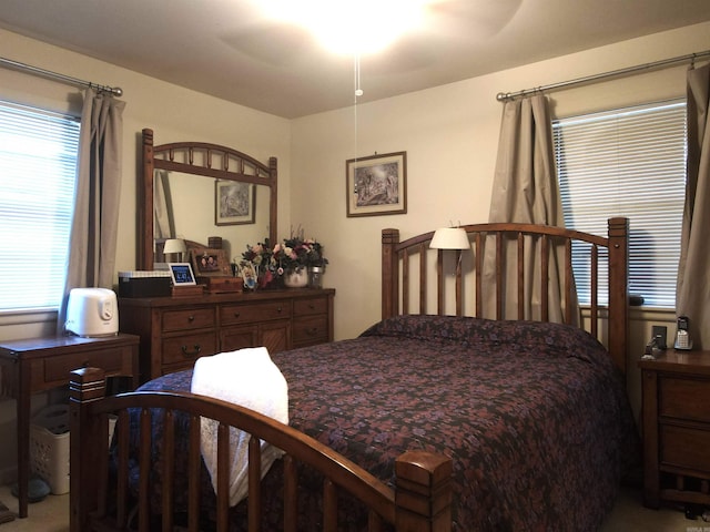 bedroom featuring a ceiling fan