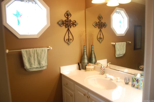 bathroom with vanity