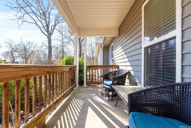 view of balcony