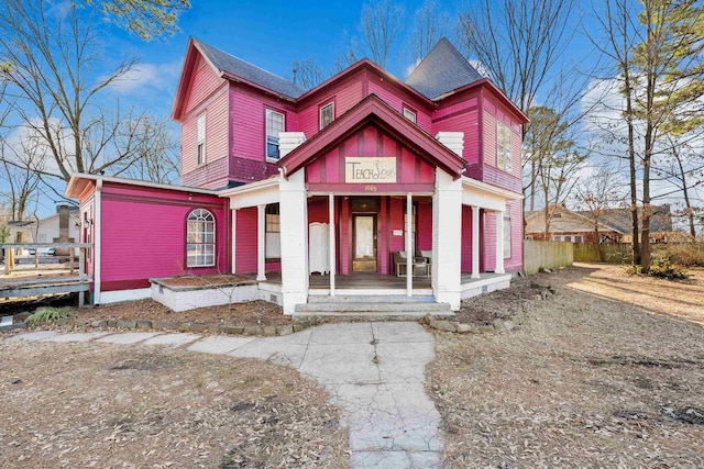 victorian house with covered porch