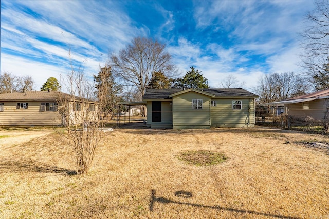 view of back of property