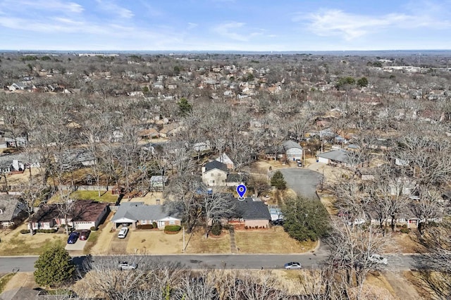 birds eye view of property featuring a residential view