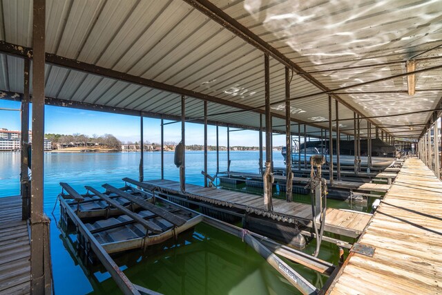 101 Long Island Dr Unit 202, Hot Springs National Park, AR 71913 - view of dock with a water view and boat lift