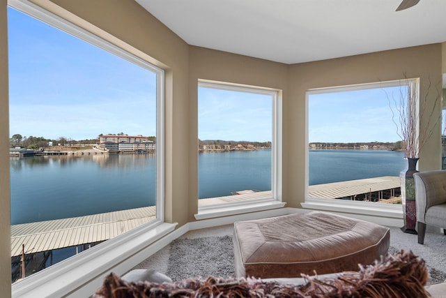 101 Long Island Dr Unit 202, Hot Springs National Park, AR 71913 - sunroom / solarium with a water view