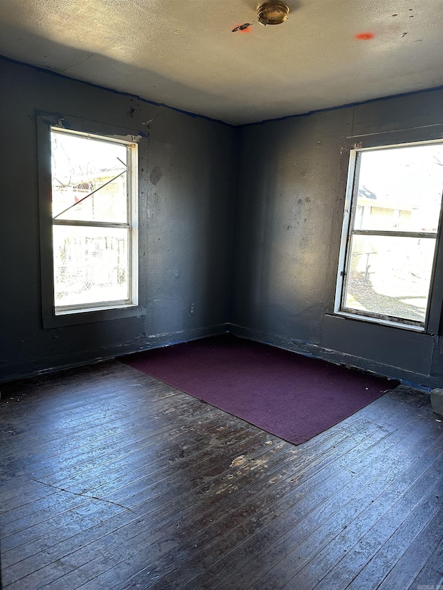 empty room featuring hardwood / wood-style flooring