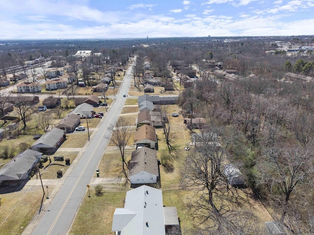 bird's eye view featuring a residential view