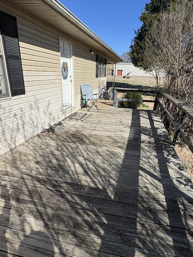 deck with fence