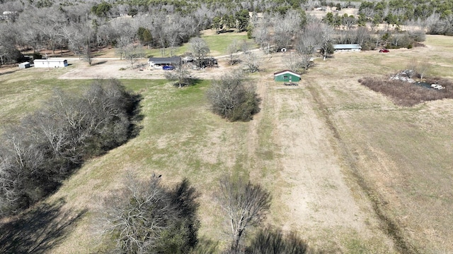 bird's eye view featuring a rural view