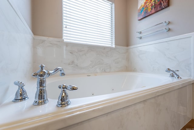 full bathroom featuring a bath