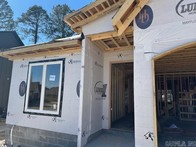 exterior space with an attached garage