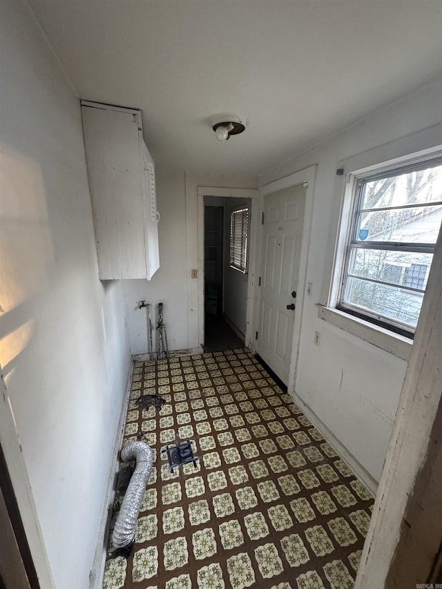 view of clothes washing area