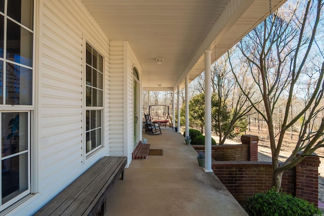 view of patio / terrace with covered porch