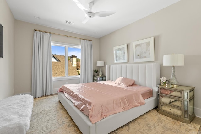 108 Mornay Ln, Little Rock, AR 72223 - bedroom with ceiling fan and visible vents