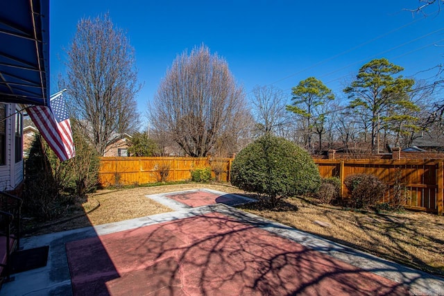 view of patio / terrace with a fenced backyard