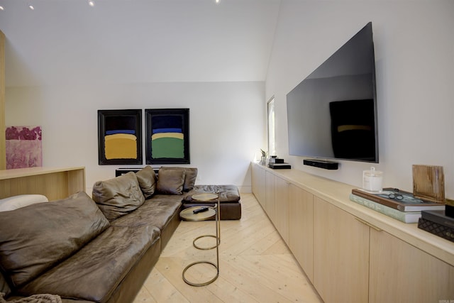 living room with light wood-style flooring