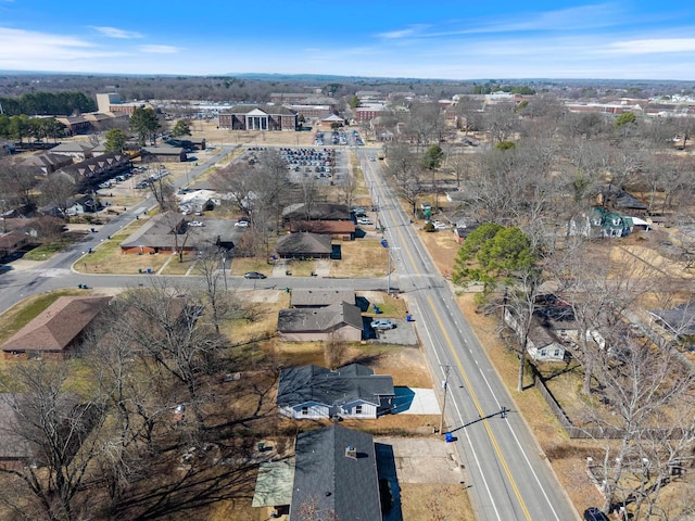 drone / aerial view with a residential view