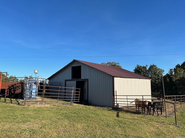 708 Kid Phillips Rd, Marshall, AR 72650 - view of outbuilding with an exterior structure, an outdoor structure, and fence