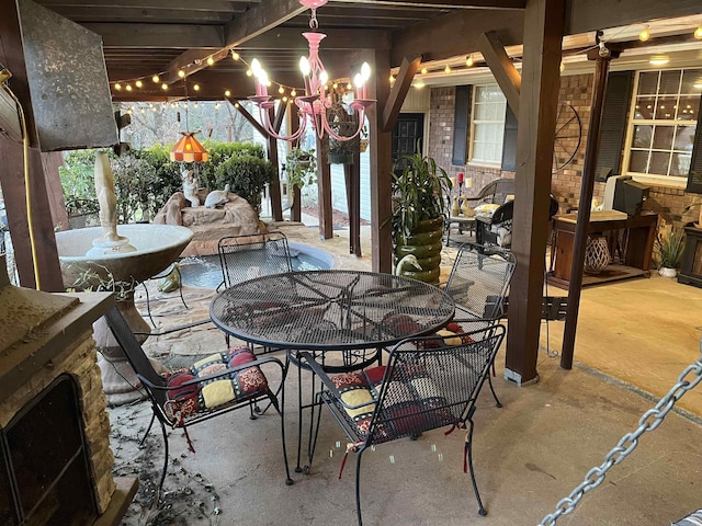 view of patio / terrace featuring outdoor dining space