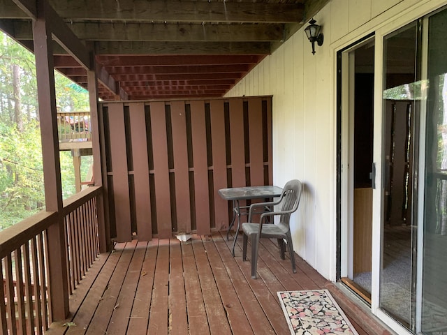 view of deck