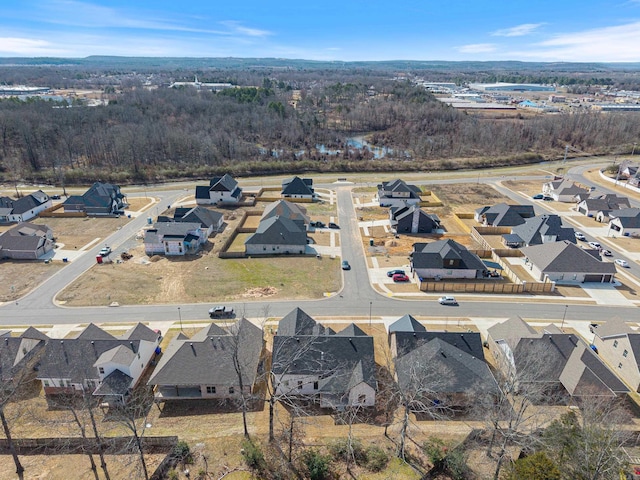 bird's eye view featuring a residential view