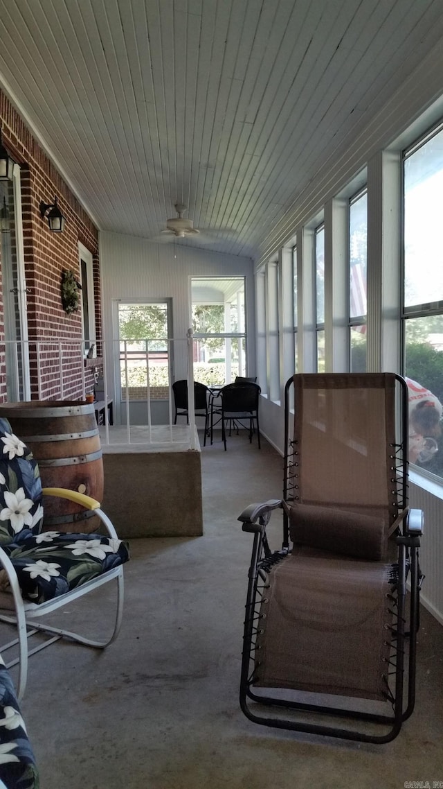 sunroom with a wealth of natural light