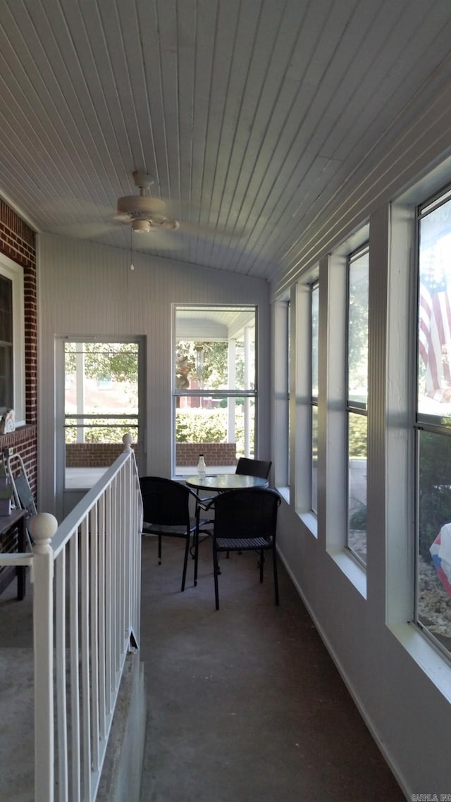 view of sunroom