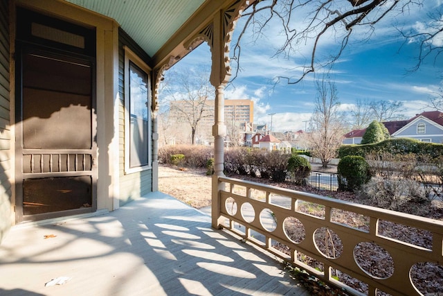 view of patio / terrace with a porch