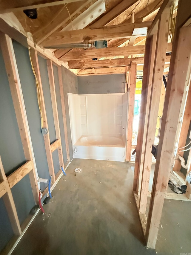 view of basement