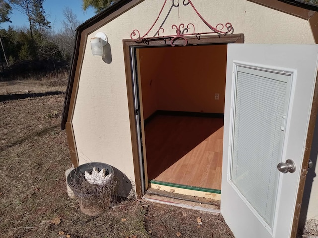 view of outbuilding