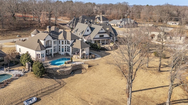 bird's eye view featuring a residential view