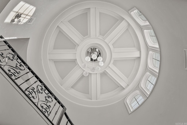 details featuring coffered ceiling