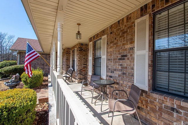 view of patio / terrace featuring a porch