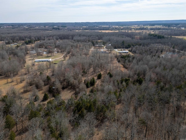 drone / aerial view with a rural view