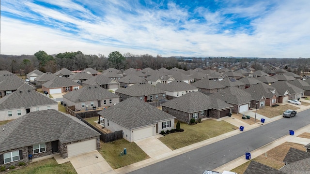 birds eye view of property featuring a residential view