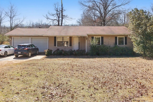 ranch-style house with a garage