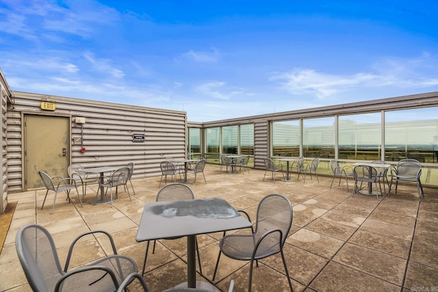 view of patio with outdoor dining space