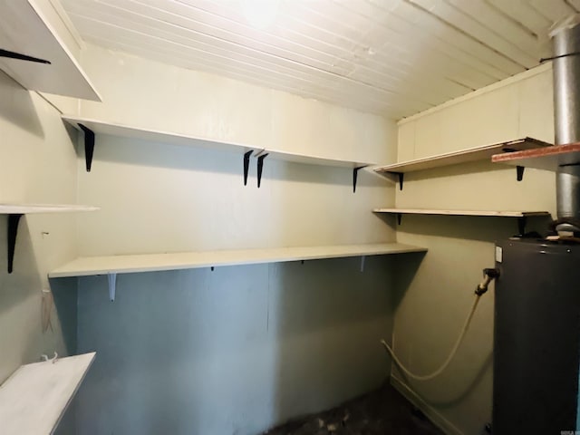 walk in closet with water heater