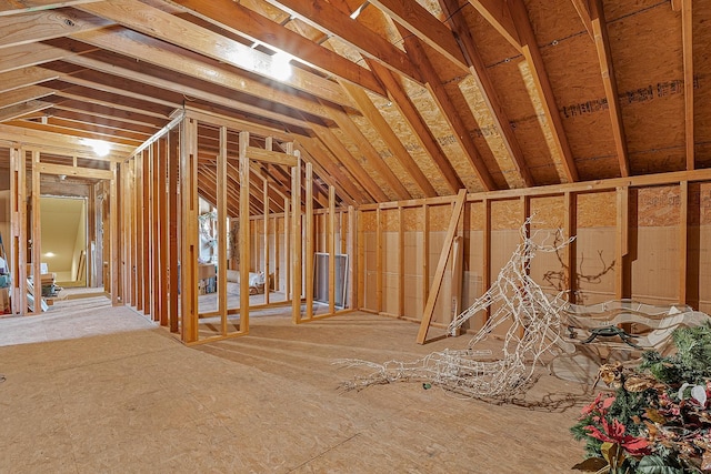 view of attic