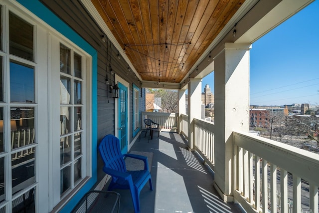 view of balcony