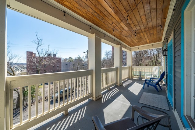 view of balcony