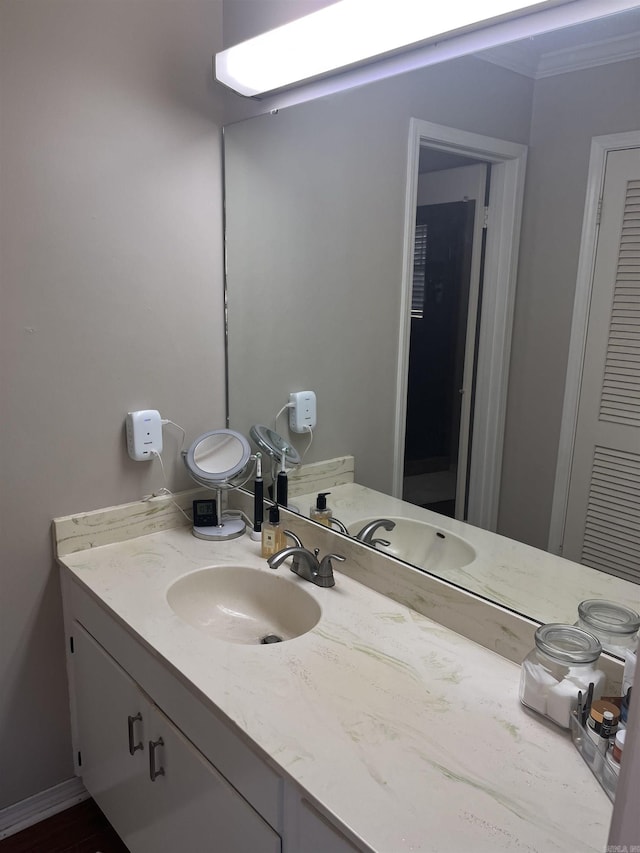 bathroom featuring vanity