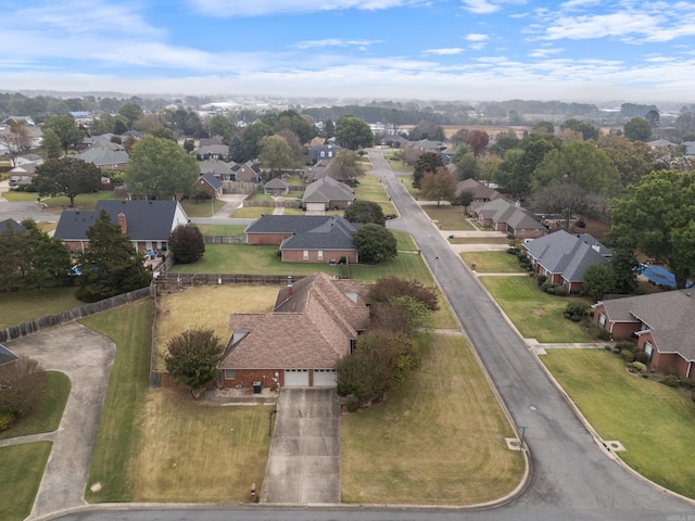 drone / aerial view featuring a residential view