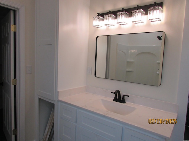 bathroom with vanity