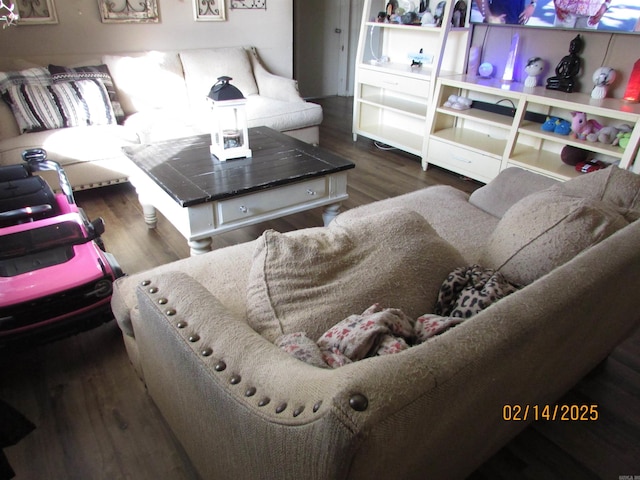 living room featuring wood finished floors