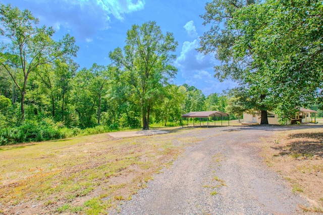 view of street featuring driveway