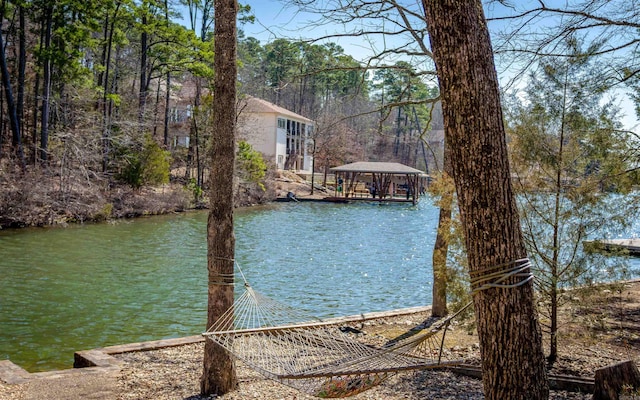 view of water feature