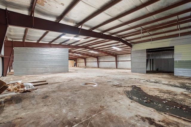 miscellaneous room featuring metal wall