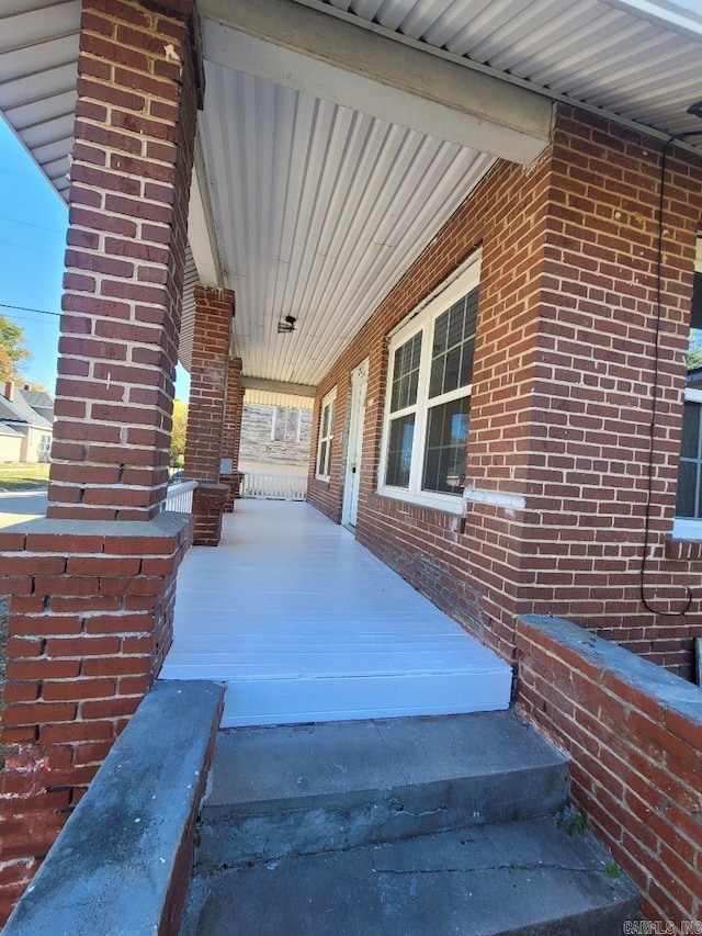 view of patio with covered porch