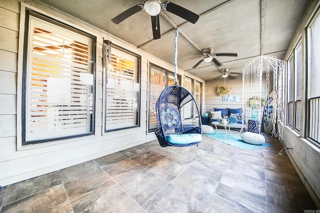 view of sunroom / solarium